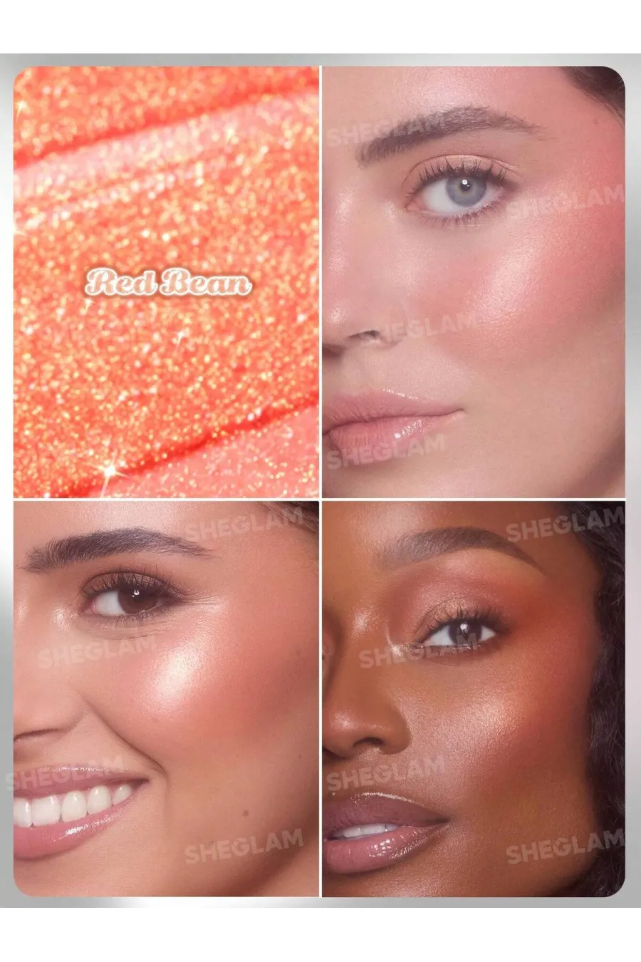 ویژگی‌های هایلایتر استیکی کره‌ای مدل Buttery Bling رنگ قرمز لوبیایی Red Bean شیگلم Sheglam