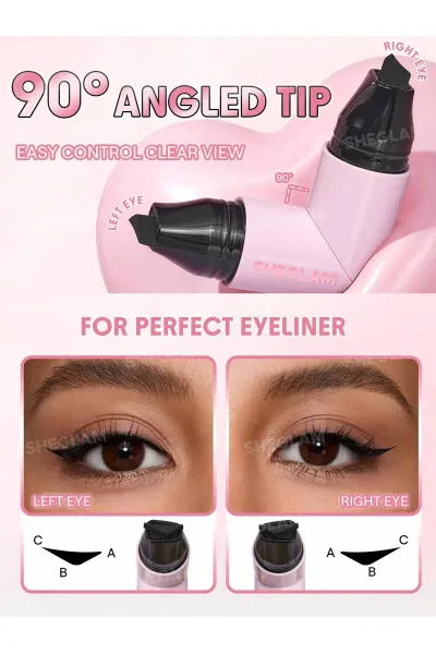  تصویر 1 : خط چشم مایع مهر قلب مشکی شیگلم Sheglam 