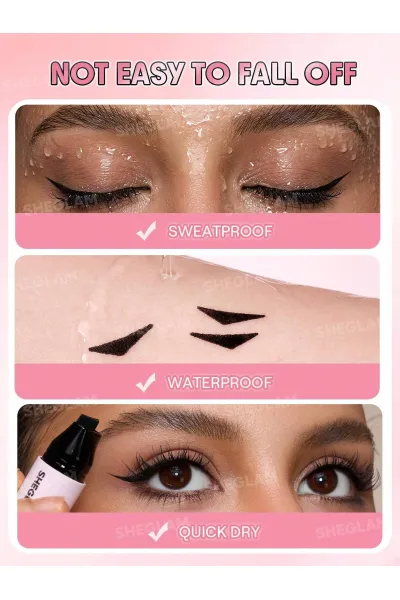  تصویر 2 : خط چشم مایع مهر قلب مشکی شیگلم Sheglam 