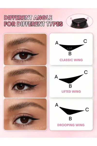  تصویر 5 : خط چشم مایع مهر قلب مشکی شیگلم Sheglam 