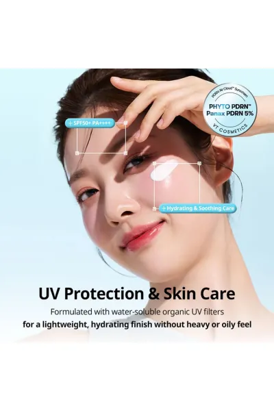  تصویر 6 : کرم ضد آفتاب آبرسان و سبک ایر کلود PDRN وی‌تی کازمتیک VT Cosmetics 