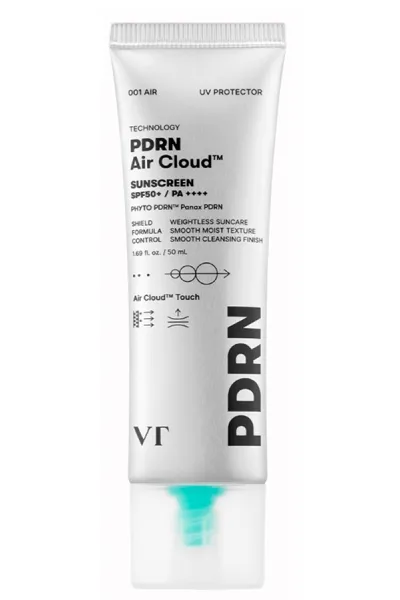 خرید و قیمت کرم ضد آفتاب آبرسان و سبک ایر کلود PDRN VT Cosmetics  وی‌تی کازمتیک اصل