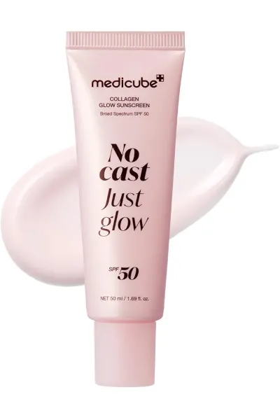  تصویر 8 : ضد آفتاب کلاژن گلو بدون رد سفید SPF 50 مدی کیوب Medicube 