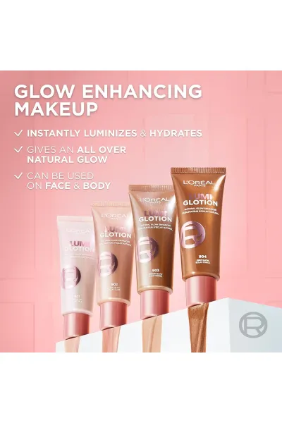  تصویر 5 : پرایمر لومی گلوشن رنگ 904 درخشش گرم و عمیق Deep Glow لورال پاریس L'Oreal Paris 