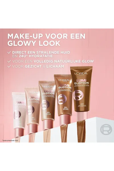  تصویر 17 : پرایمر لومی گلوشن رنگ 904 درخشش گرم و عمیق Deep Glow لورال پاریس L'Oreal Paris 