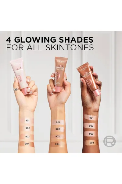  تصویر 23 : پرایمر لومی گلوشن رنگ 904 درخشش گرم و عمیق Deep Glow لورال پاریس L'Oreal Paris 