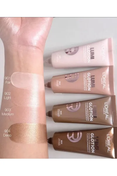  تصویر 26 : پرایمر لومی گلوشن رنگ 904 درخشش گرم و عمیق Deep Glow لورال پاریس L'Oreal Paris 