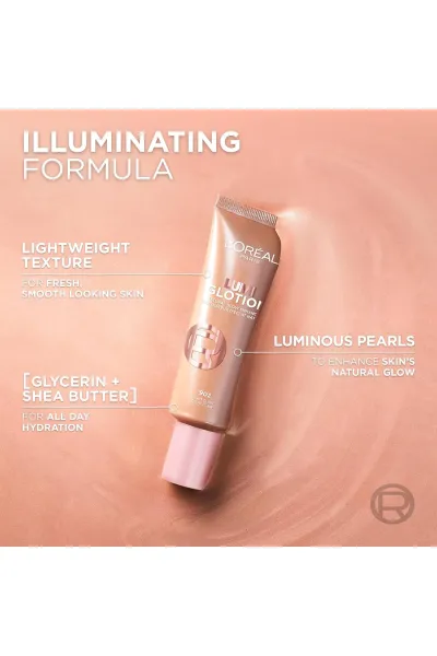  تصویر 27 : پرایمر لومی گلوشن رنگ 904 درخشش گرم و عمیق Deep Glow لورال پاریس L'Oreal Paris 