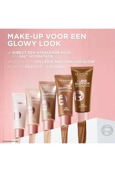  تصویر 38 : پرایمر لومی گلوشن رنگ 904 درخشش گرم و عمیق Deep Glow لورال پاریس L'Oreal Paris 
