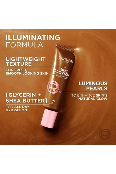  تصویر 2 : پرایمر لومی گلوشن رنگ 903 درخشش متوسط Medium Glow لورال پاریس L'Oreal Paris 