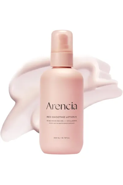  تصویر 1 : لوسیون مرطوب کننده و روشن کننده صورت با ۵٪ نیاسینامید کلاژن و پپتید آرنسیا ARENCIA 