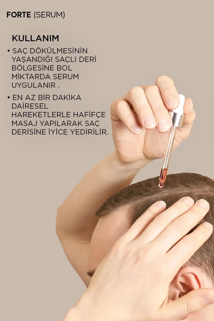روش استفاده از سرم ضدریزش مو فورت بیوکسین BIOXCIN روی پوست سر