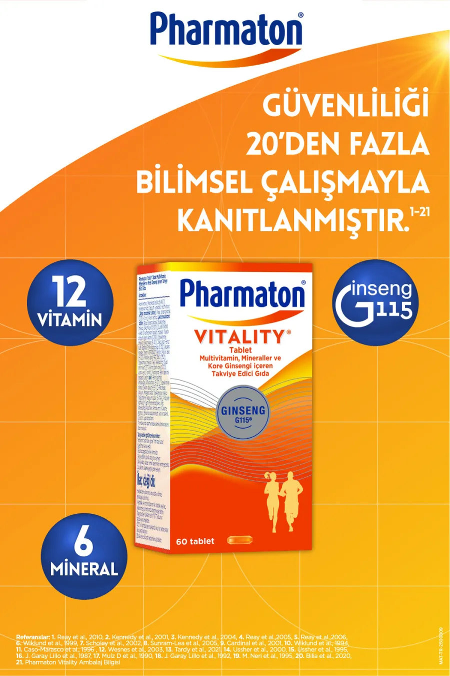 ویژگیهای قرص مولتیویتامین و مینرال فارماتون ویتالیتی جینسینگ ۶۰ عددی فارماتون Pharmaton ویژگیهای قرص مولتیویتامین و مینرال فارماتون ویتالیتی جینسینگ ۶۰ عددی فارماتون Pharmaton