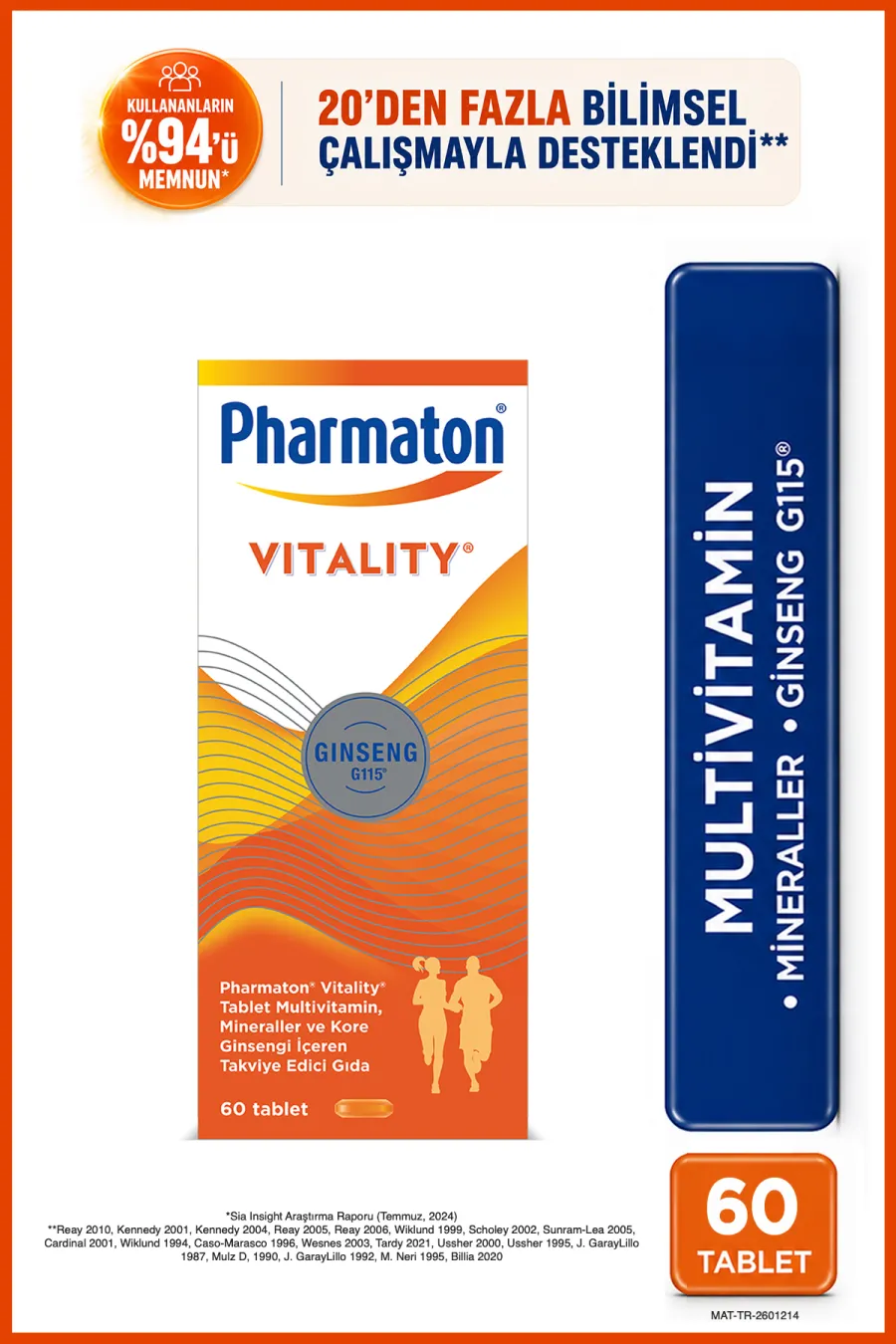 خرید قرص مولتیویتامین و مینرال فارماتون ویتالیتی جینسینگ ۶۰ عددی اصل فارماتون Pharmaton خرید قرص مولتیویتامین و مینرال فارماتون ویتالیتی جینسینگ ۶۰ عددی اصل فارماتون Pharmaton