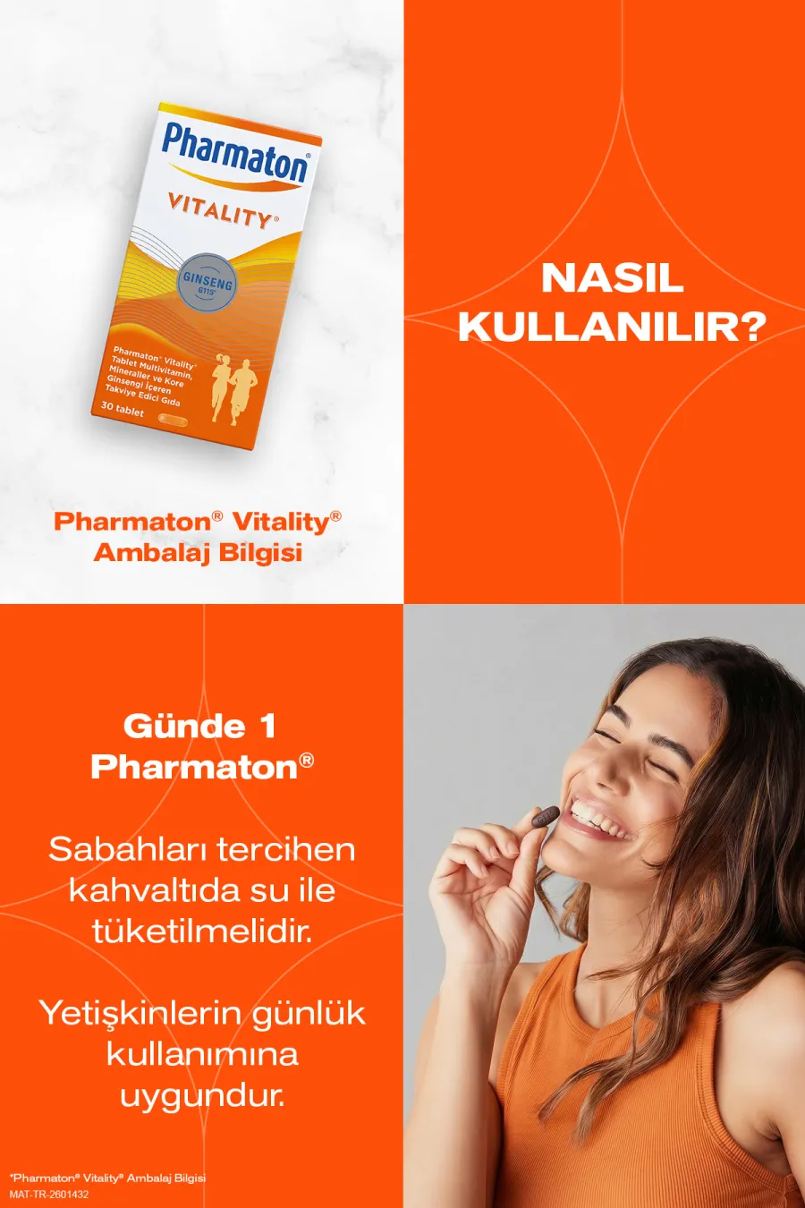 روش استفاده قرص مولتی ویتامین و مینرال فارماتون ویتالیتی جینسینگ ۳۰ عددی Pharmaton روش استفاده قرص مولتی ویتامین و مینرال فارماتون ویتالیتی جینسینگ ۳۰ عددی Pharmaton