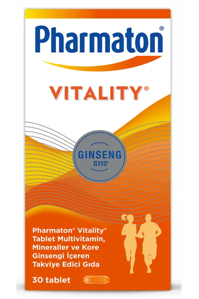 خرید و قیمت قرص مولتی‌ ویتامین و مینرال فارماتون ویتالیتی جینسینگ‌ ۳۰ عددی Pharmaton  فارماتون اصل