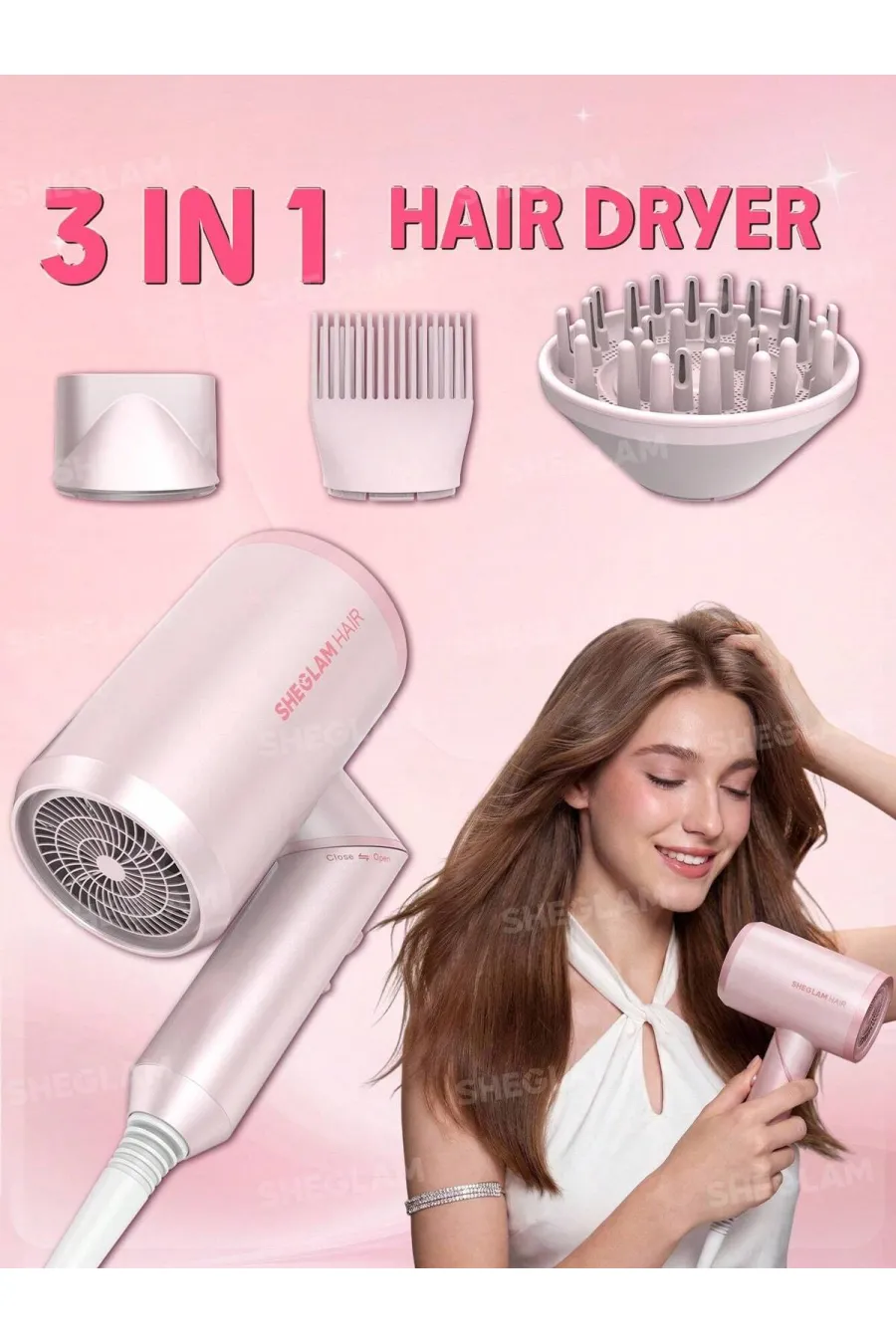 روش استفاده از سشوار بی ال دی سی شیگلم sheglam روش استفاده از سشوار بی ال دی سی شیگلم sheglam