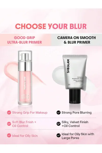  تصویر 10 : پرایمر مات‌کننده و محوکننده منافذ گود گریپ اولترا Good Grip Ultra Blur Primer شیگلم Sheglam 
