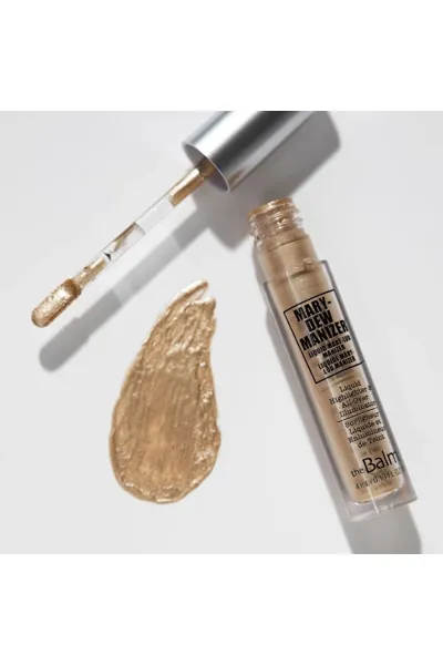  تصویر 5 : هایلایتر مایع Mary Dew Manizer با جلوه درخشان و رنگ شامپاینی دبالم The balm 