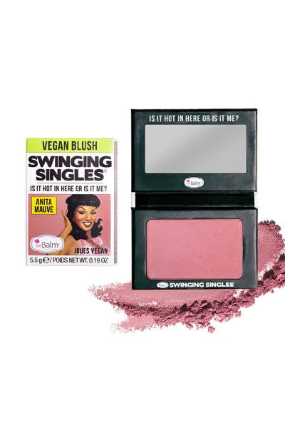  تصویر 1 : رژگونه فشرده با رنگ Anita Mauve رز مایل به قهوه‌ای روشن و طبیعی دبالم The balm 