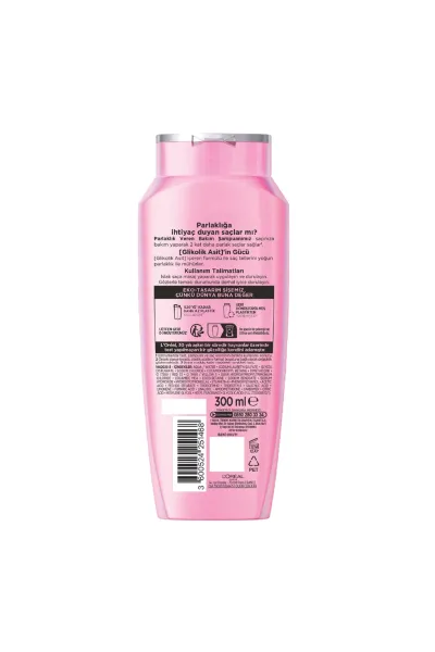  تصویر 10 : شامپو مراقبتی افزایش‌دهنده درخشندگی مو با گلیکولیک لورال پاریس L'Oreal Paris 