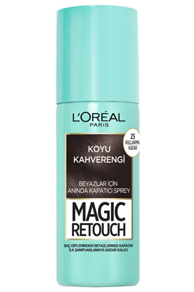 خرید و قیمت اسپری پوشاننده فوری سفیدی مو Dark Brown قهوه‌ای تیره L'Oreal Paris  لورال پاریس اصل