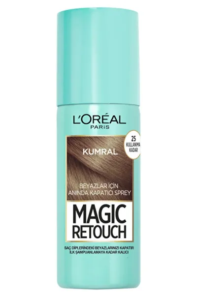 خرید و قیمت اسپری فوری پوشاننده سفیدی مو رنگ Light Brown قهوه‌ای روشن L'Oreal Paris  لورال پاریس اصل