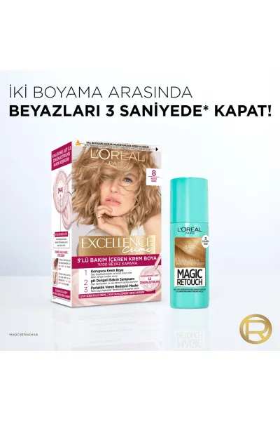  تصویر 8 : اسپری پوشاننده فوری موهای سفید Blonde رنگ بلوند لورال پاریس L'Oreal Paris 