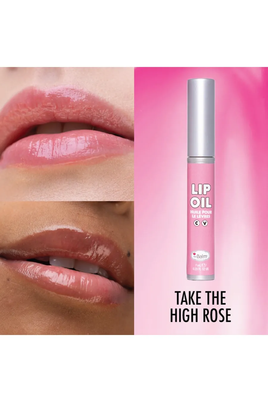 مزایای استفاده از روغن لب مرطوب‌کننده Take The High Rose رنگ رز صورتی طبیعی دبالم The balm