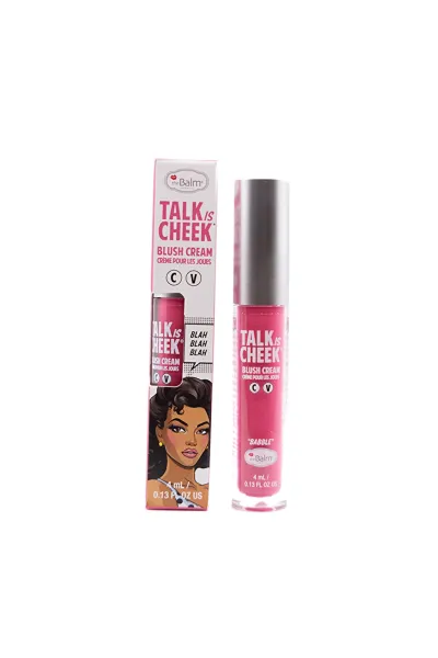 تصویر 1 : رژگونه مایع Talk is Cheek رنگ Babble صورتی هلویی با ماندگاری بالا دبالم The balm 