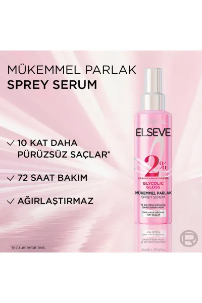  تصویر 9 : سرم اسپری گلیکولیک برای براقیت و درخشش فوری موها لورال پاریس L'Oreal Paris 