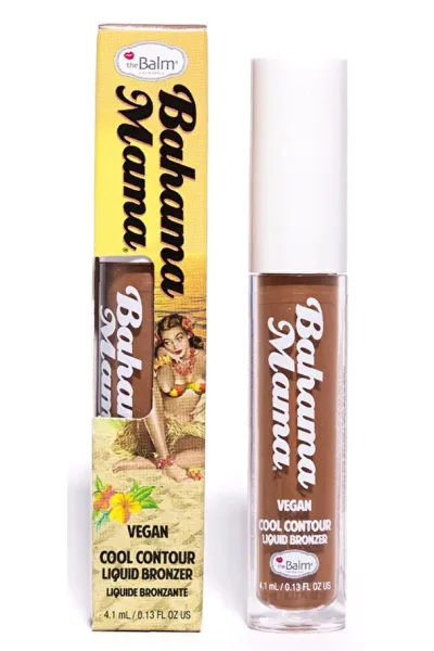 خرید و قیمت برنزر و کانتور پودری Bahama Mama رنگ قهوه‌ای روشن با تناژ سرد The balm  دبالم اصل