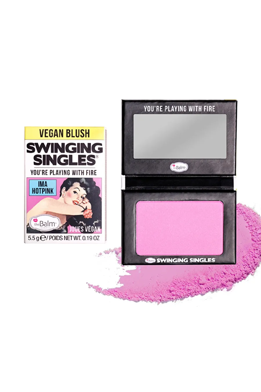 خرید رژگونه پودری Hotpink رنگ صورتی سرخابی با جلوهای طبیعی دبالم The balm اصل و خرید رژگونه پودری Hotpink رنگ صورتی سرخابی با جلوهای طبیعی دبالم The balm اصل و