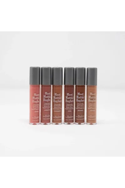  تصویر 3 : ست ۶ عددی رژ لب مات Nude York رنگ قهوه‌ای روشن با ماندگاری بالا دبالم The balm 