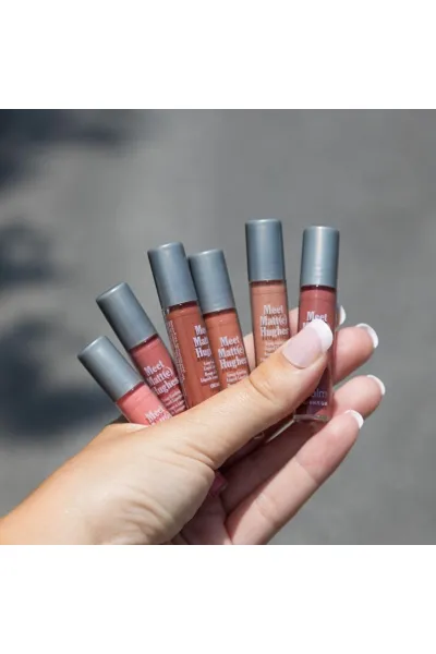  تصویر 4 : ست ۶ عددی رژ لب مات Nude York رنگ قهوه‌ای روشن با ماندگاری بالا دبالم The balm 