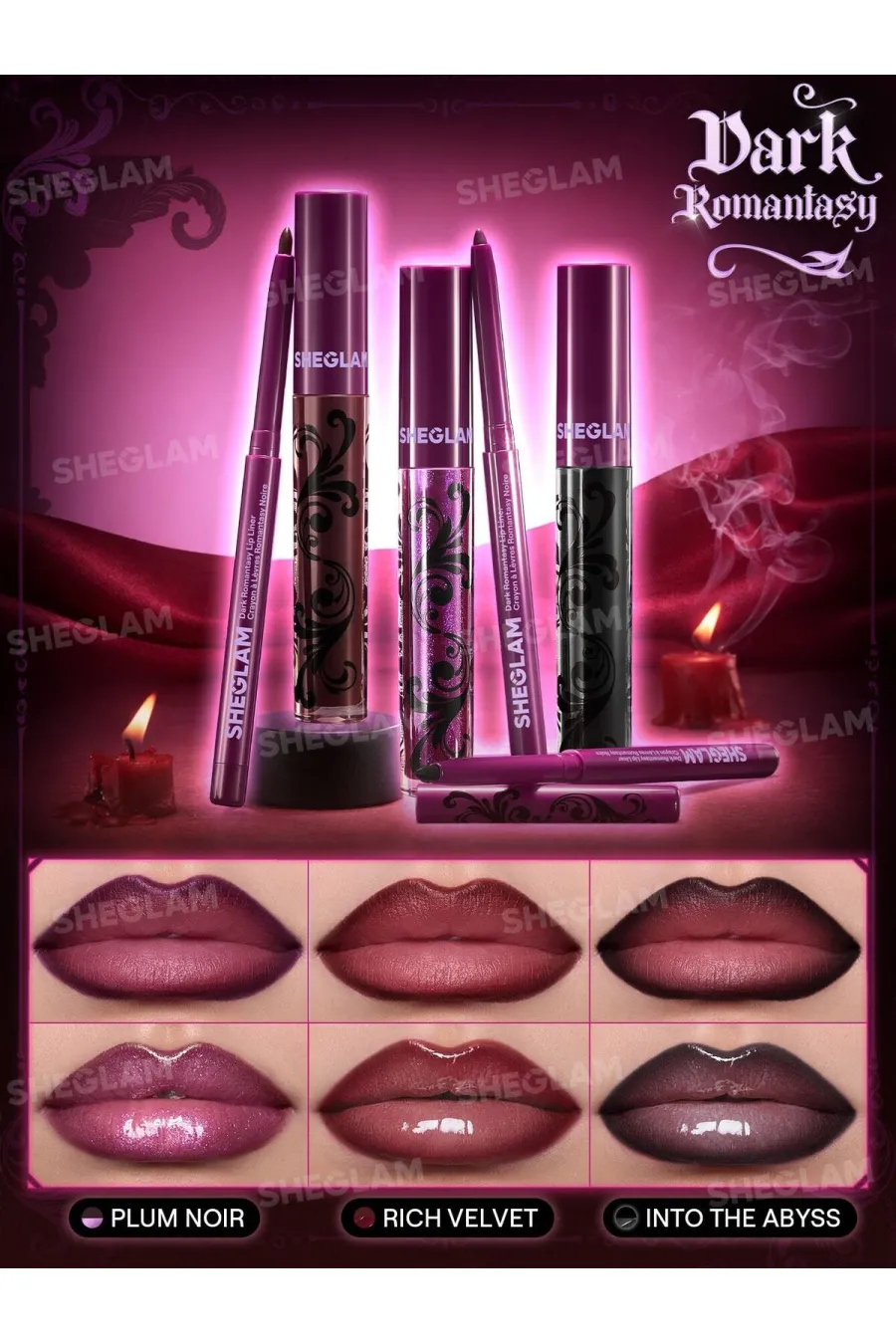 مزایای استفاده از ست کالکشن دارک رمانتسی شیگلم SHEGLAM Dark Romantasy Collection مزایای استفاده از ست کالکشن دارک رمانتسی شیگلم SHEGLAM Dark Romantasy Collection