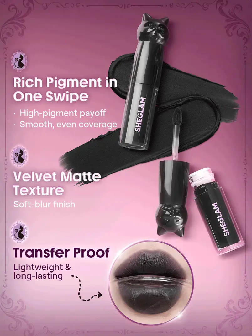 ویژگیهای ست کالکشن دارک رمانتسی شیگلم SHEGLAM Dark Romantasy Collection ویژگیهای ست کالکشن دارک رمانتسی شیگلم SHEGLAM Dark Romantasy Collection