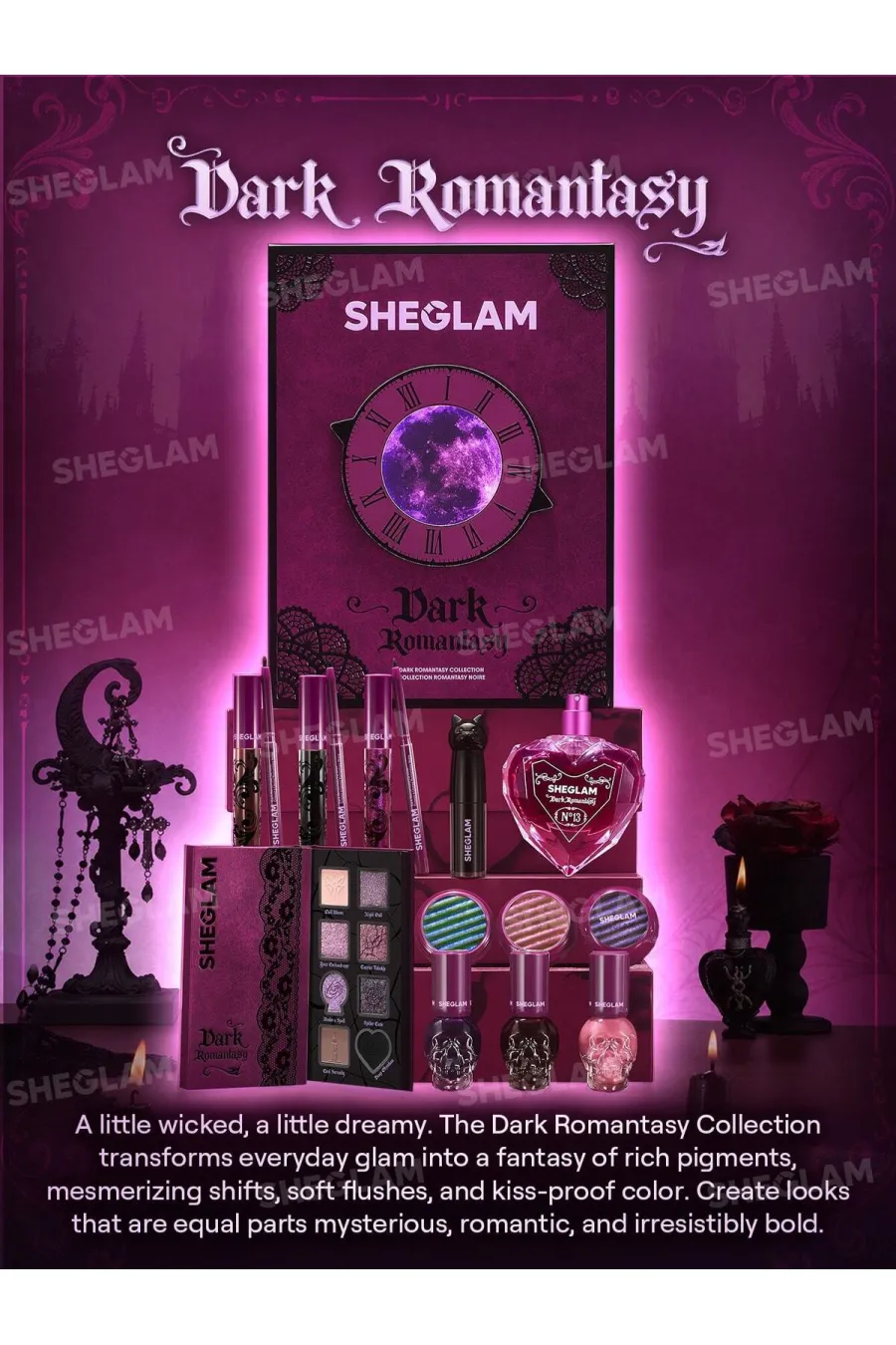 نکات مهم درباره ست کالکشن دارک رمانتسی شیگلم SHEGLAM Dark Romantasy Collection نکات مهم درباره ست کالکشن دارک رمانتسی شیگلم SHEGLAM Dark Romantasy Collection