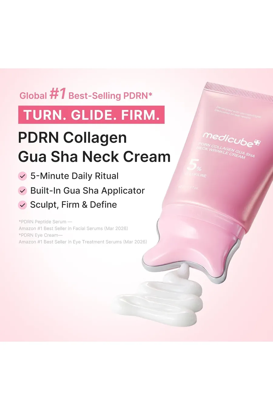 ویژگی‌های کرم گواشا ضدچروک PDRN و کلاژن، سفت‌کننده و فرم‌دهنده مدی کیوب Medicube