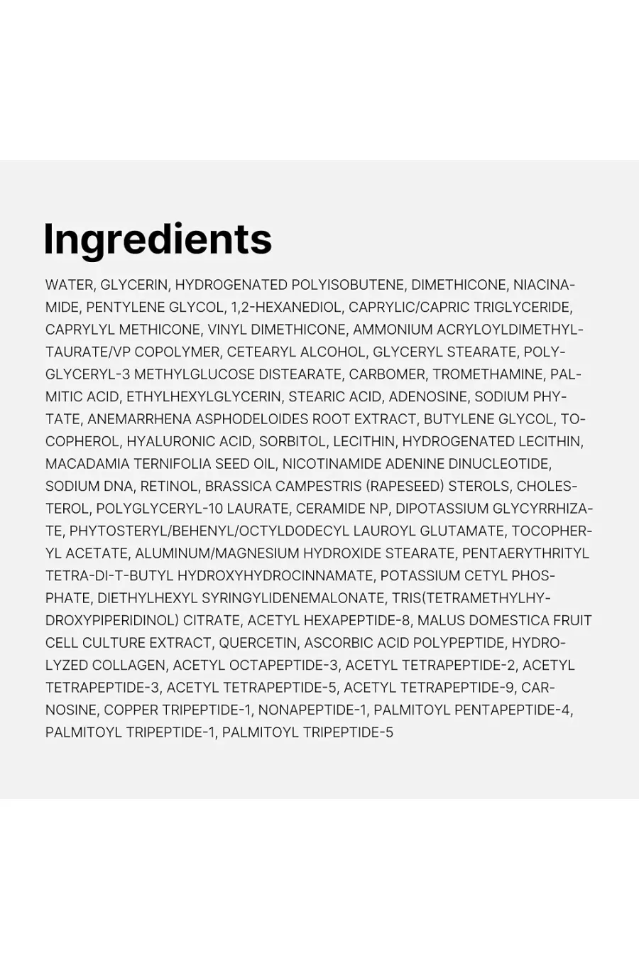 ترکیبات کرم گواشا ضدچروک PDRN و کلاژن، سفتکننده و فرمدهنده مدی کیوب Medicube ترکیبات کرم گواشا ضدچروک PDRN و کلاژن، سفتکننده و فرمدهنده مدی کیوب Medicube