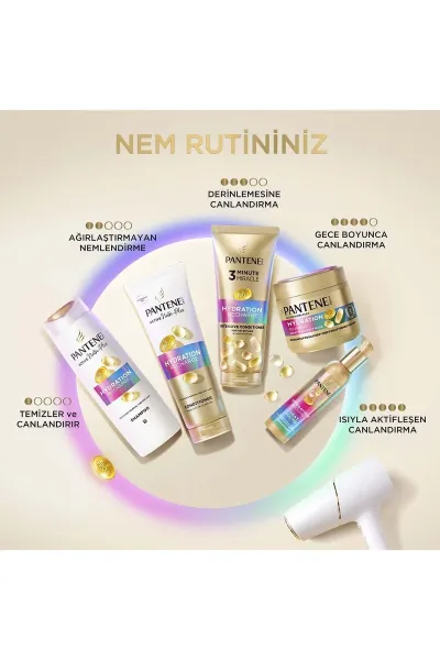  تصویر 5 : ماسک مو آبرسان و محافظ کراتین برای موهای خشک و آسیب‌دیده پنتن Pantene 