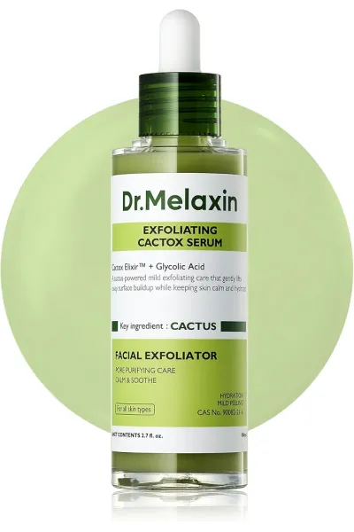 خرید و قیمت سرم لایه‌بردار ملایم AHA و PHA با عصاره کاکتوس برای رفع جوش سرسیاه Dr.Melaxin  دکتر ملاکسین اصل