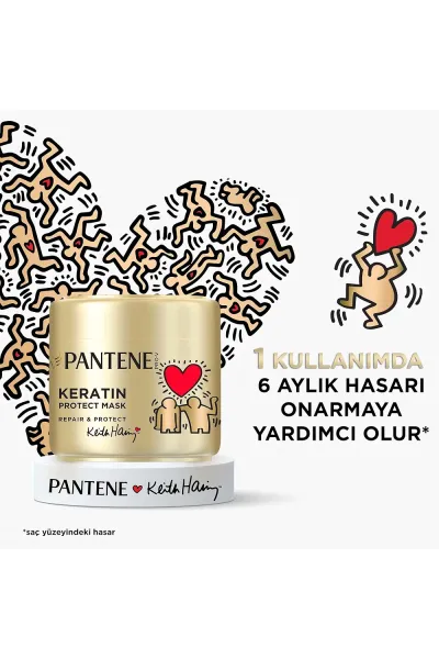  تصویر 2 : ماسک مو کراتین پروتکت مخصوص موهای آسیب‌دیده پنتن Pantene 