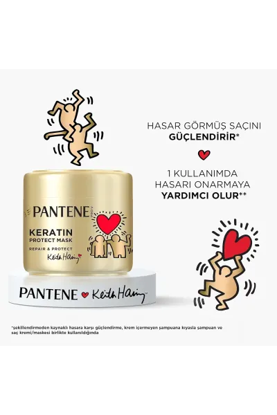  تصویر 4 : ماسک مو کراتین پروتکت مخصوص موهای آسیب‌دیده پنتن Pantene 
