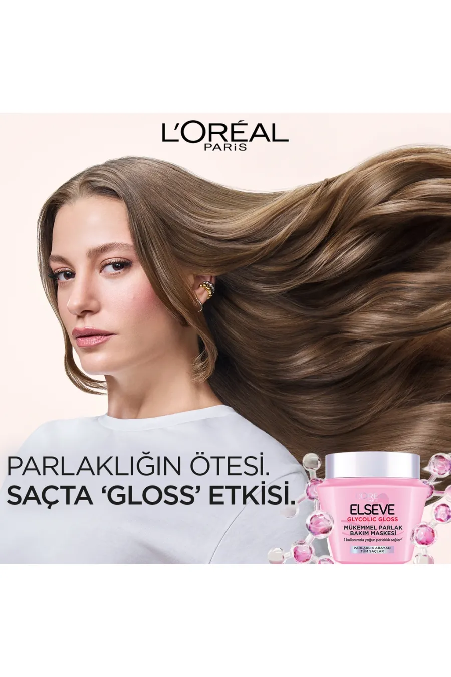 درباره ماسک مو گلیکولیک گلاس برای درخشش و صافی موهای کدر لورال پاریس L'Oreal Paris