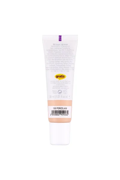  تصویر 3 : بی‌بی کرم با پوشش طبیعی و آبرسان  رنگ Porcelain سفید چینی مناسب پوست روشن بیولیس Beaulis 