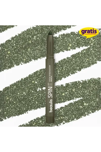 تصویر 2 : سایه چشم استیکی رنگ Moss Green سبز خزه‌ای با ماندگاری بالا بیولیس Beaulis 