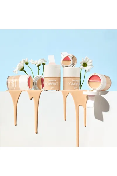  تصویر 4 : کرم‌پودر رژگونه و کانسیلر کامپکت 115 Natural Beige قهوه‌ای روشن بیولیس Beaulis 