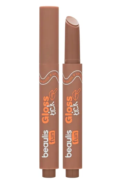 خرید و قیمت برق لب استیکی رنگ 121 Bare Kiss قهوه‌ای روشن طبیعی Beaulis  بیولیس اصل