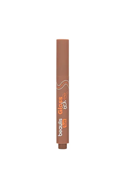  تصویر 1 : برق لب استیکی رنگ 121 Bare Kiss قهوه‌ای روشن طبیعی بیولیس Beaulis 